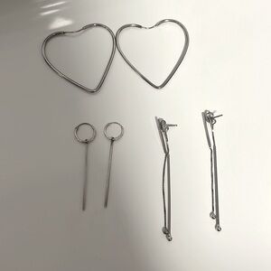 Sterling silver earring set